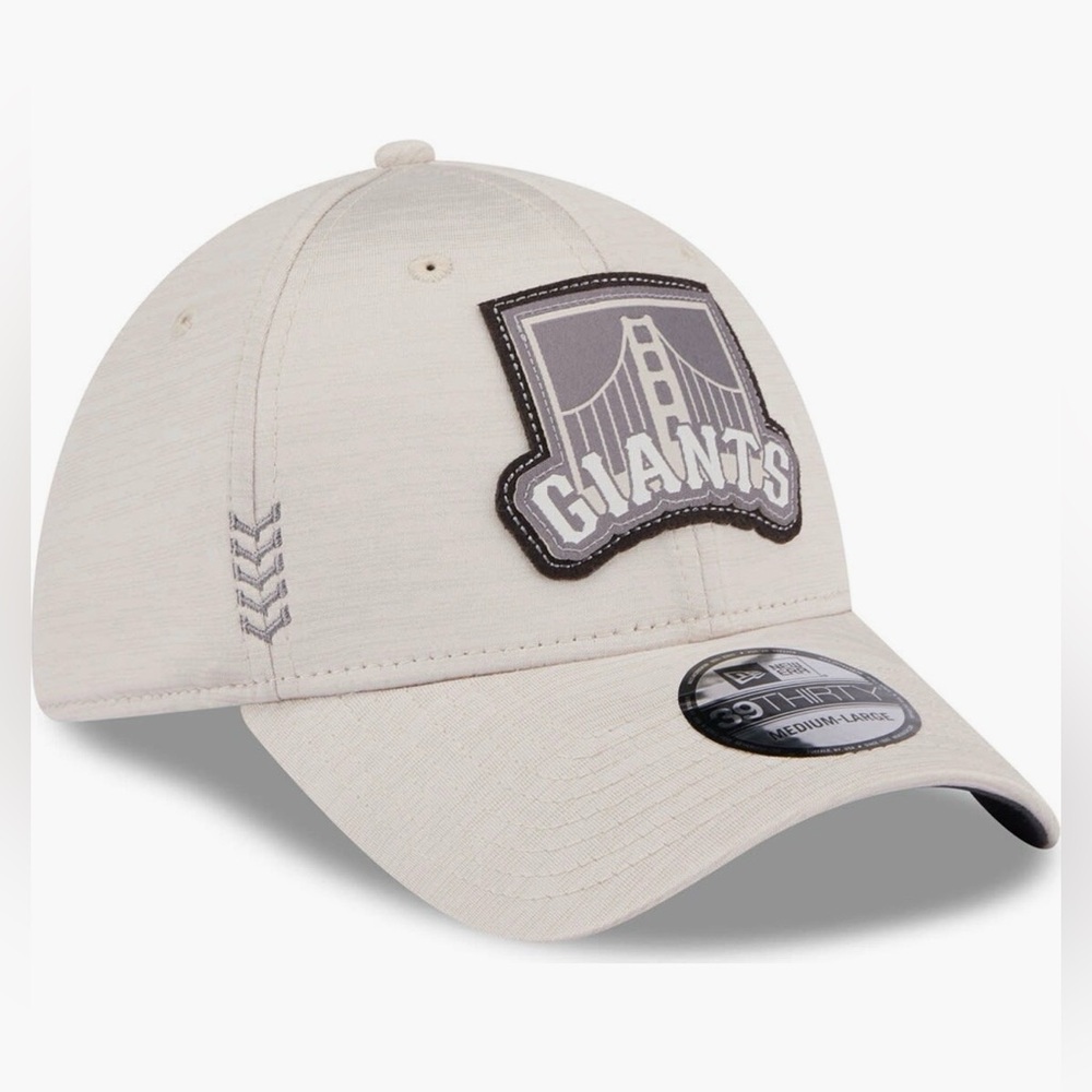 Men's New Era Cream San Francisco Giants 2024 Clubhouse 39THIRTY Flex Fit Hat